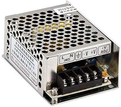 SHREE INDUSTRIESS DC Switching Power Supply for LED Strip, 3D Printer, Computer 12V-5AMP - 60 Watts Gaming PSU with 2 SATA Cables(White)