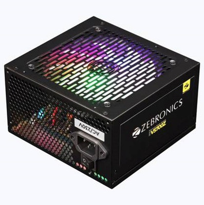 SMART SECURITY SOLUTIONS ZEBRONICS VS700Z COMPUTER POWER SUPPLY 700 Watts Gaming PSU with 4 SATA Cables(Black)