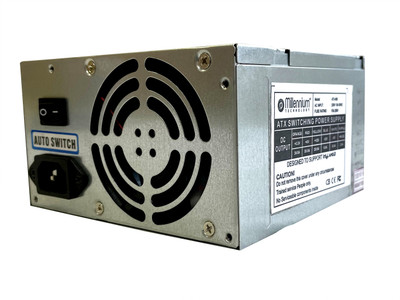 MILLENNIUM TECHNOLOGY ATX-450 450 Watts Computer PSU with 2 SATA Cables(Silver)