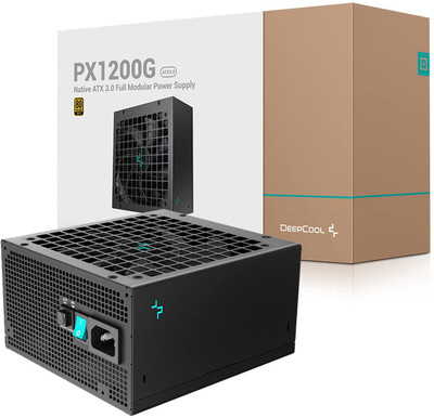 Deepcool PX1200G 80 Plus Gold /Cybenetics_Platinum, ATX 3.0 Fully Modular 1200 Watts Computer PSU with 2 SATA Cables(Black)