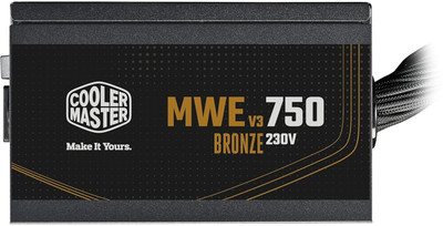 COOLER MASTER MWE 750 V3 Bronze ATX 3.1 750 Watts Computer PSU with 6 SATA Cables(Black)