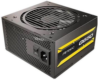 Antec G650 650 Watts Gaming PSU with 6 SATA Cables(Black)