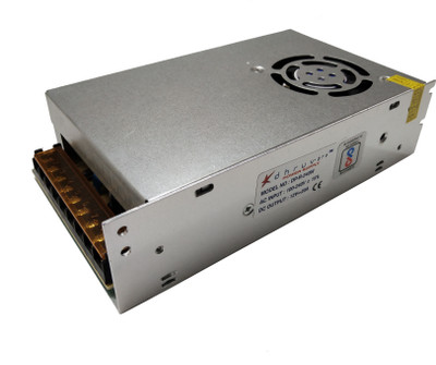 GoodsBazaar Led Indicator 12 Volt / 20 Amp DC Output Power Supply Metal Case Type Power LED 240 Watts Server PSU with 9 SATA Cables(White)