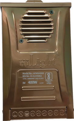 Hilight Power Supply ideal for LED strips, CCTV systems and other indoor lighting 400 Watts Gaming PSU with 3 SATA Cables(Golden)