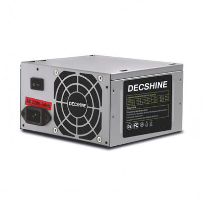 DECSHINE M117-CP 500 Watts Computer PSU with 0 SATA Cables(Silver)