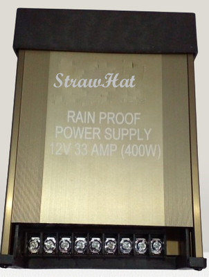 StrawHat 33 Amp 12 V Led Rainproof power supply SMPS (Pack of 1) 400 Watts Computer PSU with 9 SATA Cables