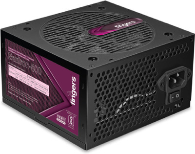 FINGERS BoxIron 800 Watts Computer PSU with 7 SATA Cables(Black)