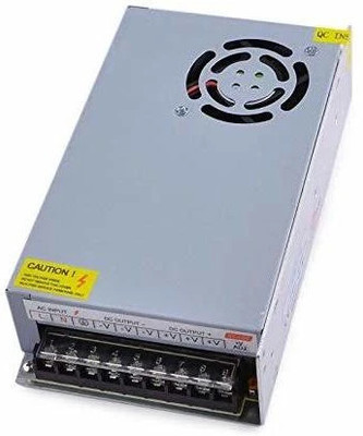 GoodsBazaar 12 Volt 20 Amp 300 Watt Power Supply with fan and heavy build quality 300 Watts Server PSU with 3 SATA Cables(Silver)