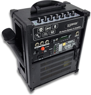 Superior ™C-30B Cube Amplifier|Musical Amplifier|Bluetooth|AUX|UHF Mic| B-30 Cube Indoor, Outdoor PA System(40 W)