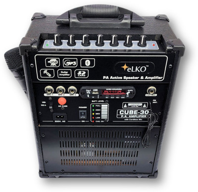 ELKO ™eLKO™New Series P.A. Amplifier| Guitar Amplifier| Karaoke|Bluetooth| Portable P.A. Mic Amplifier with U.H.F Wireless Mic Indoor, Outdoor PA System(40 W)
