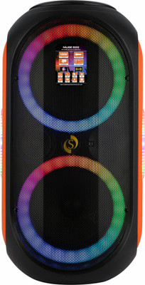 Studiomaster Muse 822 portable speaker| 2 wireless mic,Bluetooth,USB,Battery backup&Karaoke Indoor, Outdoor PA System(100 W)
