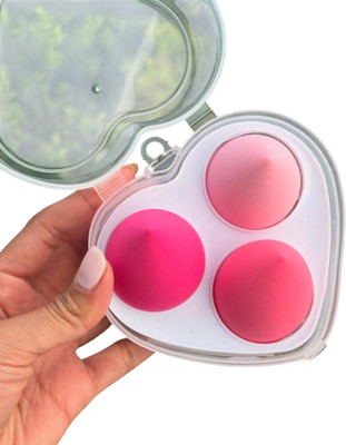 feelhigh Makeup Sponge Set Beauty Blender with heart Shape Box