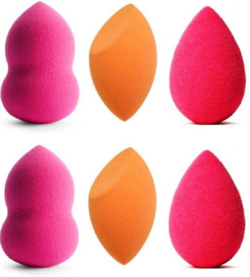 RTB Original Beauty Blender Powder Foundation concealer Puff Sponge(6 Pieces) Multicolor