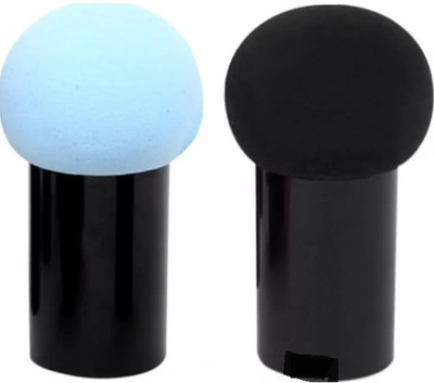 YELGO Multicolor Mushroom Beauty Blender Soft Powder Puff With For Makeup Pack of 2
