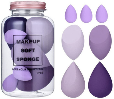 GLOW FIRST Makeup Sponge Set Beauty Blender with Egg Case, Soft Sponge For Liquid