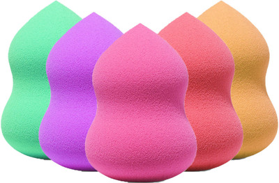 MAJESTIQUE Makeup Blender Sponge Unique Combo Set 5 for Beauty