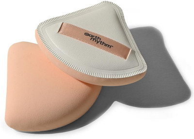 Earth Rhythm Triangle Makeup Powder Puff for Smooth Coverage | Soft | Travel Friendly | Pck 1