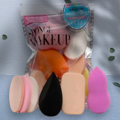 Deeparth Sponge Face Powder Puff Cosmetic Tool for Foundations- puff sponge set of 6