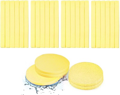 SUNAINA Makeup Sponge Yellow Makeup Remover Magic Water-Activated Puff-4