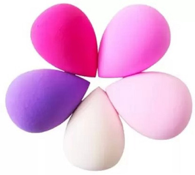 ZIRAK Set of 5 Makeup Beauty Foundation Cream Powder Liquid Blender Sponge Puff