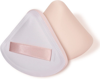 KIRA Triangle Shape Makeup Puff With Strap,Cosmetic Foundation Blender Sponge (Beige)