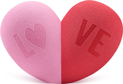 Insight Cosmetics Beauty Blender Sponge For Face & Body Make Up! Love (Pack Of 2)