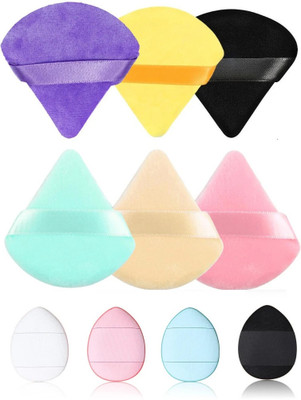 My Colors 6-Triangle & 4-Finger Soft Makeup Puff, for Sponges Beauty Blender Makeup Tool