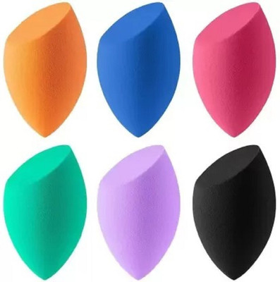 LOVHIDE 6 Makeup Sponge Set Blender Flawless for Liquid, Cream, and Powder
