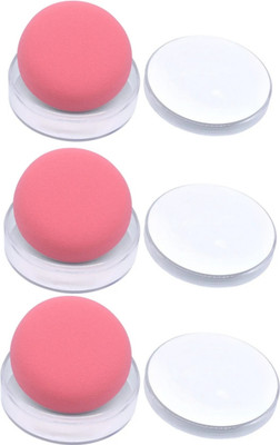 feelhigh 3pc Ultra-Soft Air Cushion Powder Puff for Blending With Storage box