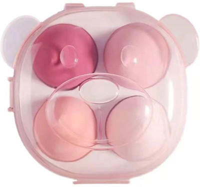 SUNAINA Makeup Sponge Set with bear shape case foundation Puff Blender 4 pcs