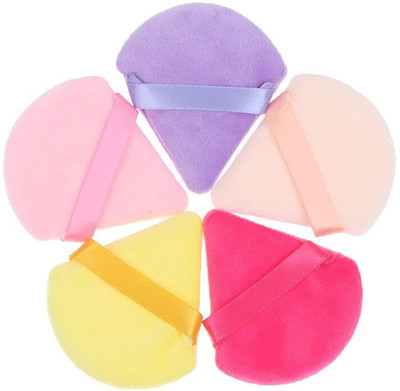 DARVING Mini Powder Puff Face Triangle Makeup Puff Finger Soft