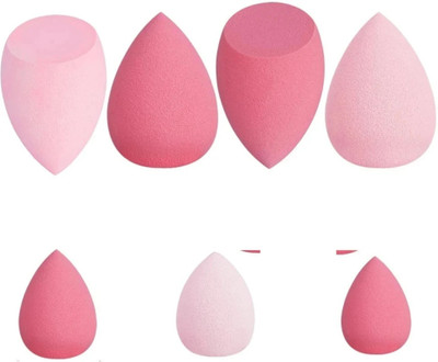 Cosluxe 7 in 1 professional 4 big and 3 mini beauty blender puff set