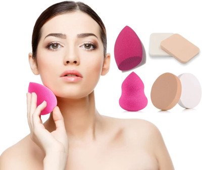 Dazzle Beauty 6 in 1 Cotton Pad Applicator Foundation Makeup Blender Powder Buff Sponge