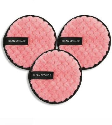 Elecsera Makeup Remover Pads Face Cleaning Soft Cotton Rounds Sponge Multicolor