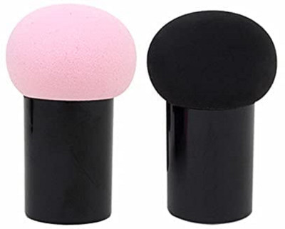 Lenon Mushroom Head Beauty Blender Soft Powder Puff For Bledner (Pack of 2) Multicolor