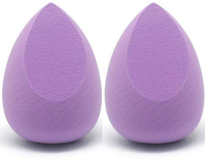 Basicare All In One Non Latex Foundation Sponge Waterdrop Purple Set of 2
