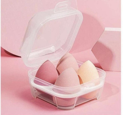 feelhigh cosmetics Blender Sponge 4 Pcs in A Storage Box