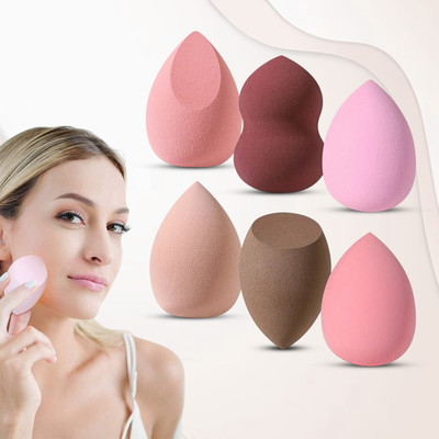 MAJESTIQUE Ultra soft Blender Makeup Sponge Set of 6 with box (Multicolor)