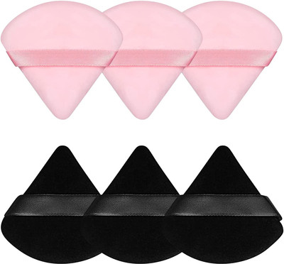 WECHARMERZ 6-Soft Face Triangle Makeup Puff,6-Finger Soft Makeup Puff