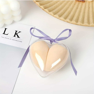 Gonegal Premium Heart Shape Beauty Blender puff Set of 2 for Makeup With Storage Box