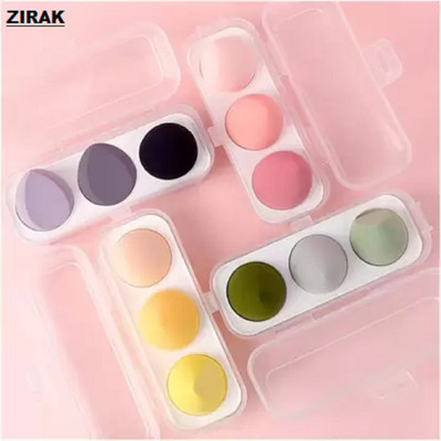 ZIRAK 12 Pcs Multicolor Makeup Sponge With Storage Box