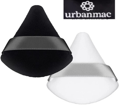 URBANMAC Triangle Shape Powder Puff Washable Mini Cosmetics Soft Cotton