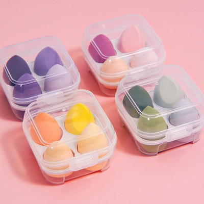 Valhalla 4in1 Makeup Sponge Puff Blender with Plastic Jar | Sponge puff Makeup Tools