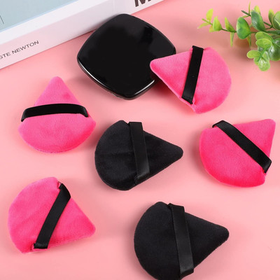 mapperz Powder Puff Face Soft Triangle Makeup Puff for Loose Powder-Small Size,Pack Of 1