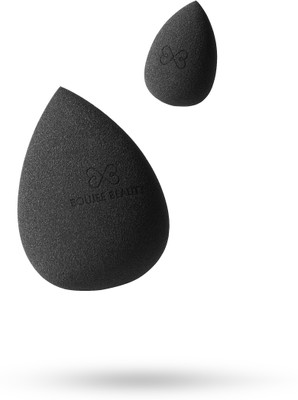 Boujee Beauty Make-up Sponge Set for Powder, Concealer/Foundation Application - Set of 2 Black