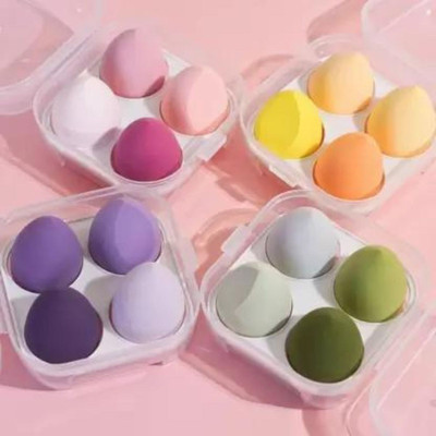 MEDHILE Custom Beauty Sponge Makeup 4pcs Cosmetics Puff With Packaging Box
