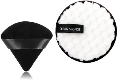 Dazzle Beauty Triangle Makeup Puff & Makeup Removal Sponges - Double Layer, Reusable