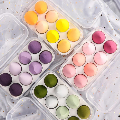 SUNAINA Makeup Sponges Set foundation Puff Blender 8pcs in a Storage Box
