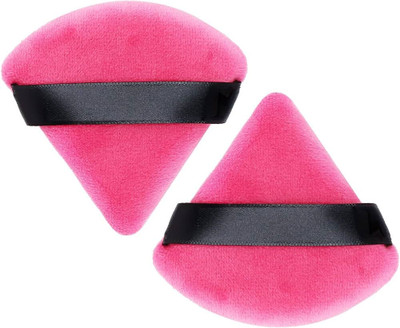 Dazzle Beauty Cute 2 pcs Heart Ribbon Puff puff foundation puff compact puff fluffy puff