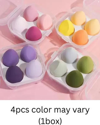 Earthcon 4 Pcs Sponge makeup is for all Skin Types & Soft Latex-Free Reusable & washable